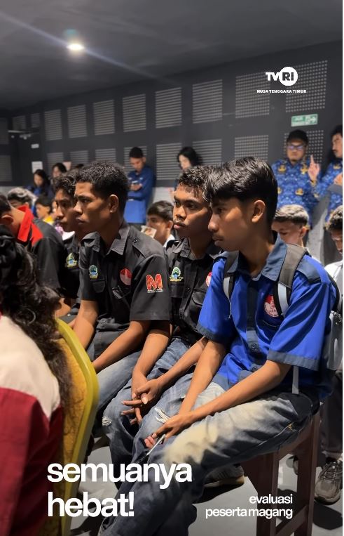 Pengenalan Kepala Stasiun & Kasubag TU sekaligus Evaluasi Peserta Magang di Ruang DBS TVRI NTT