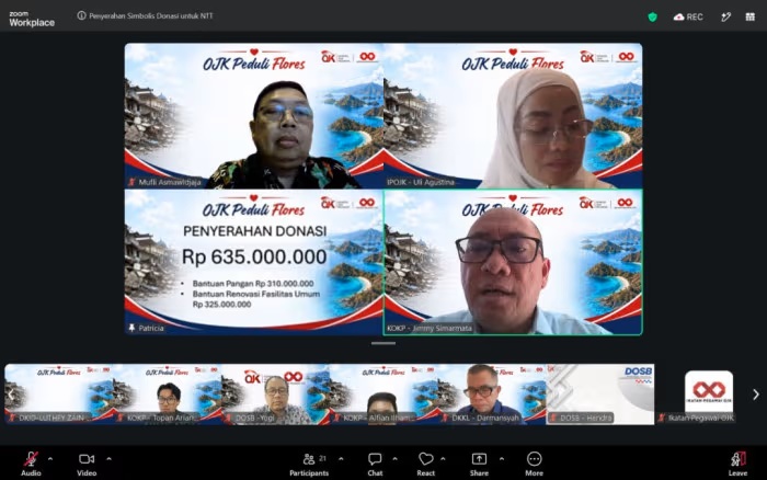 Pascagempa Flores, OJK Salurkan Bantuan Rp635 Juta